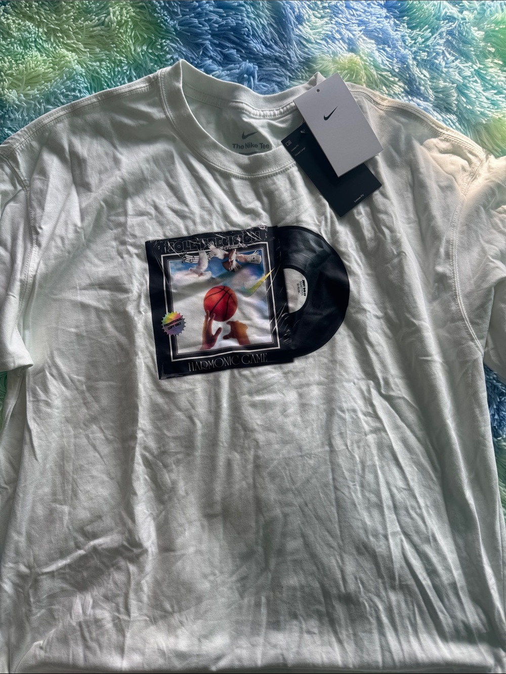 Nike White Short Sleeve Graphic Tee - Basketball